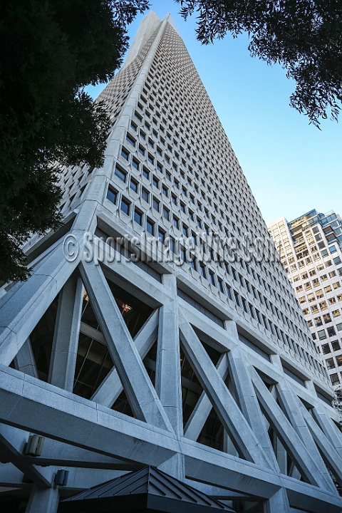 EOS-1D X0359.JPG - Dec 29, 2012; San Francisco, CA, USA; General view of Transamerica Building in San Francisco before the 2012 Kraft Fighting Hunger Bowl at AT&T Park.